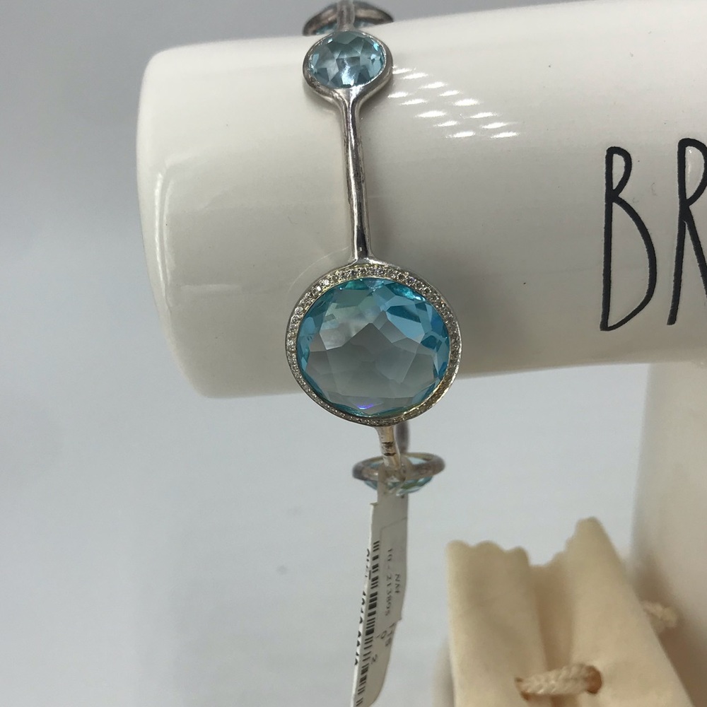 Authentic IPPOLITA Diamond Topaz Bracelet - Picture 3 of 8